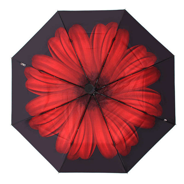 Yesello Automatic Bright Red Compact Umbrellas