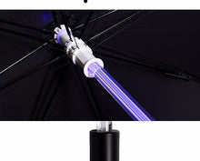 Unisex Transparent Led Golf Rain Umbrella w built in flash light