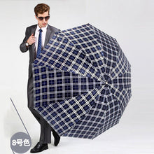 British style Oversized Lattice Fold Anti-UV Sun/Rain umbrella rain women/men Stick Outdoor Umbrella brand Manual Big Parasol