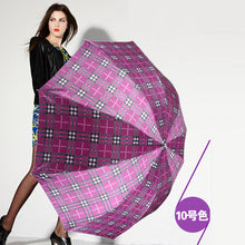 British style Oversized Lattice Fold Anti-UV Sun/Rain umbrella rain women/men Stick Outdoor Umbrella brand Manual Big Parasol