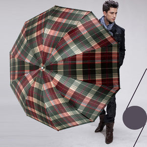 British style Oversized Lattice Fold Anti-UV Sun/Rain umbrella rain women/men Stick Outdoor Umbrella brand Manual Big Parasol