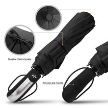 Mens/Womans Auto Open & Close Automatic Travel Umbrella with Teflon  Canopy  and 10 Rib Wind Resistant Frame Travel Umbrella