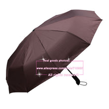 Mens/Womans Auto Open & Close Automatic Travel Umbrella with Teflon  Canopy  and 10 Rib Wind Resistant Frame Travel Umbrella