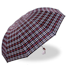 British style Oversized Lattice Fold Anti-UV Sun/Rain umbrella rain women/men Stick Outdoor Umbrella brand Manual Big Parasol