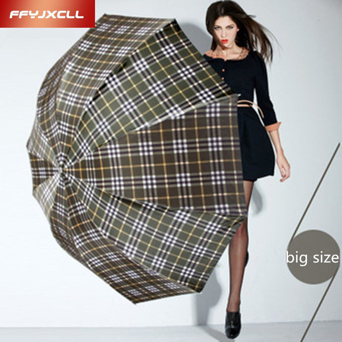 British style Oversized Lattice Fold Anti-UV Sun/Rain umbrella