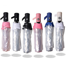 Three Folding Compact Windproof Clear Umbrellas