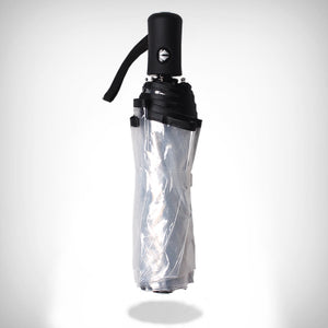 Three Folding Compact Windproof Clear Umbrellas