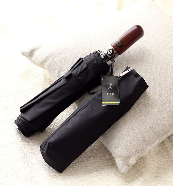 Mens double layer folding wind proof automatic Umbrella