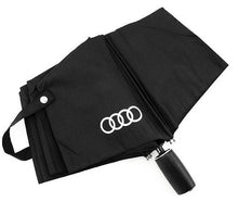 high quality bussiness Audi genuine leather handle brand sun rain Umbrella 3 Fold Anti UV French royal Umbrellas For/8K/106CM