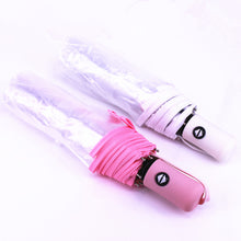 Ladies Transparent Folding Automatic Umbrellas