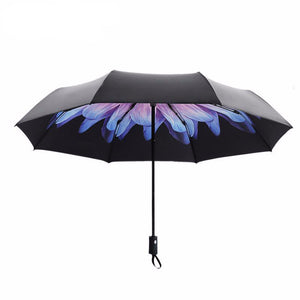 Yesello Automatic Purple Compact Umbrellas