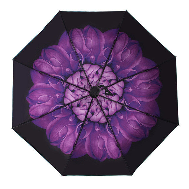 Yesello Automatic Purple Compact Umbrellas