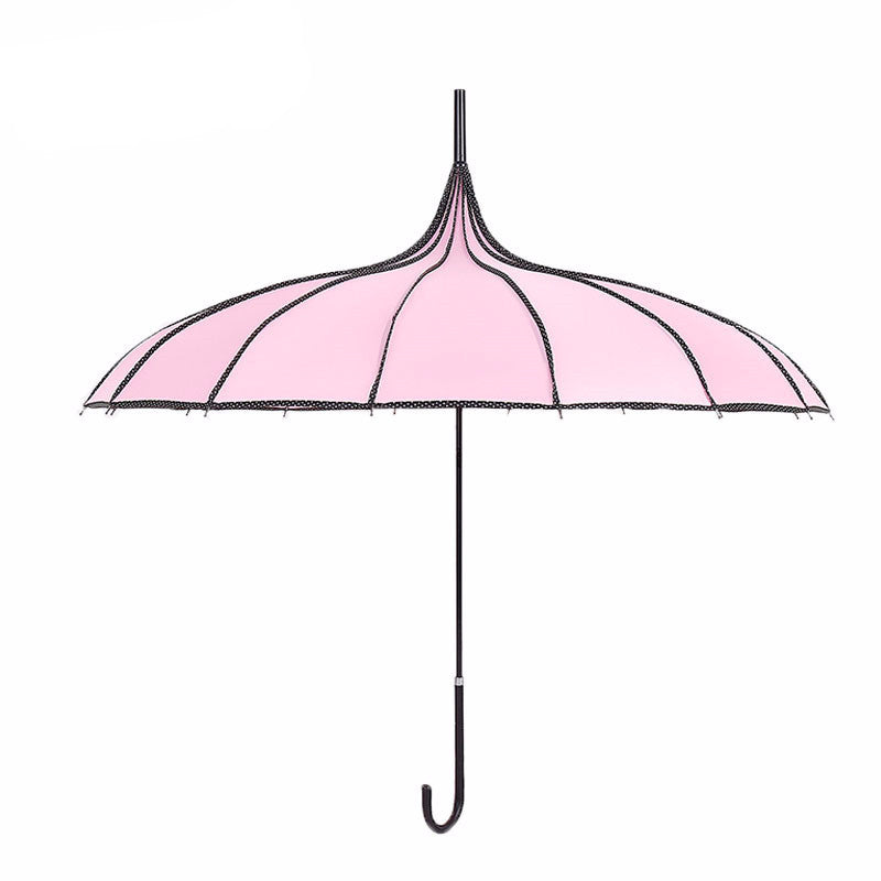 Yesello Gothic Pink Tower Pagoda Umbrella