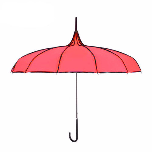 Yesello Gothic Red Tower Pagoda Umbrella