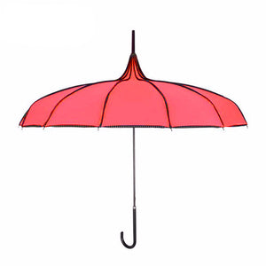 Yesello Gothic Red Tower Pagoda Umbrella