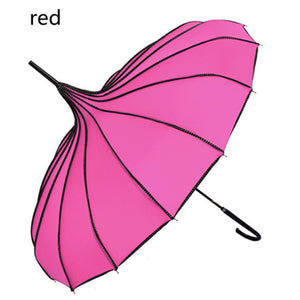 Creative Design  Striped Golf Pagoda Umbrella