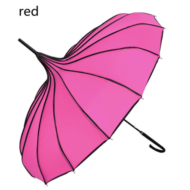 Creative Design  Striped Golf Pagoda Umbrella