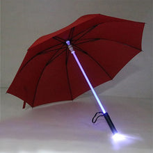 Unisex Transparent Led Golf Rain Umbrella w built in flash light