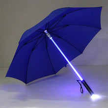 Unisex Transparent Led Golf Rain Umbrella w built in flash light