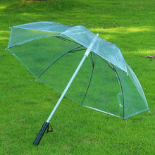 Unisex Transparent Led Golf Rain Umbrella w built in flash light