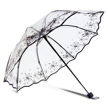 Transparent Three-fold Plastic Fashion 8 Ribs Umbrella