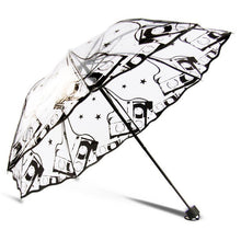 Transparent Three-fold Plastic Fashion 8 Ribs Umbrella