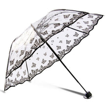 Transparent Three-fold Plastic Fashion 8 Ribs Umbrella